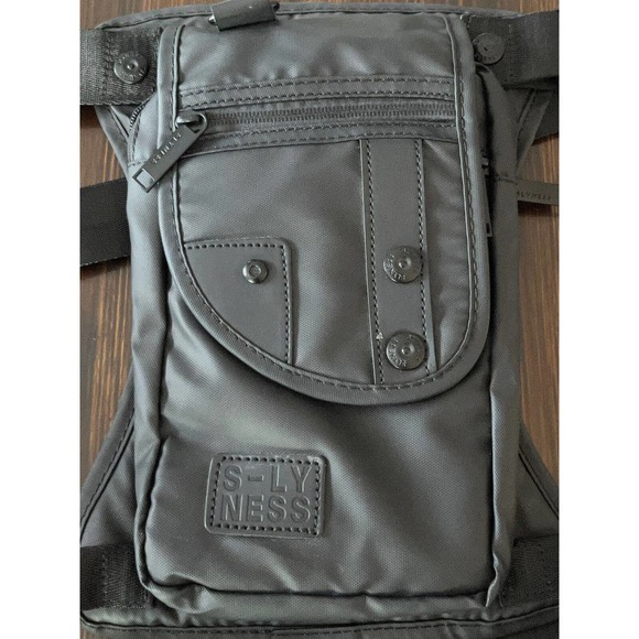 Drop Leg Bag | Faux Leather Black | unisex OS - Picture 2 of 12